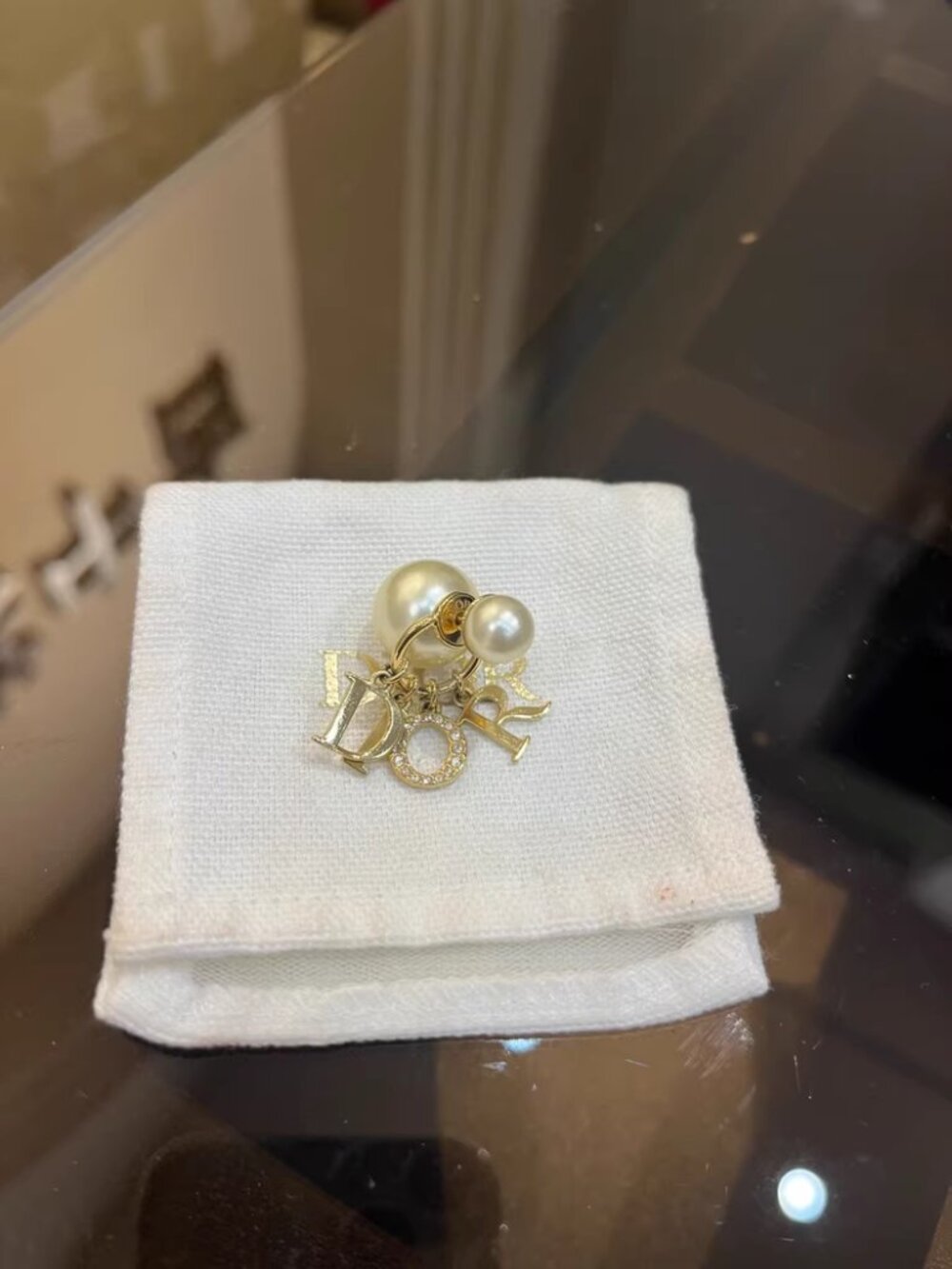 Christian Dior DIOR Dior earrings for women, gold